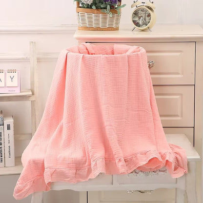 Cotton Ruffle Blanket