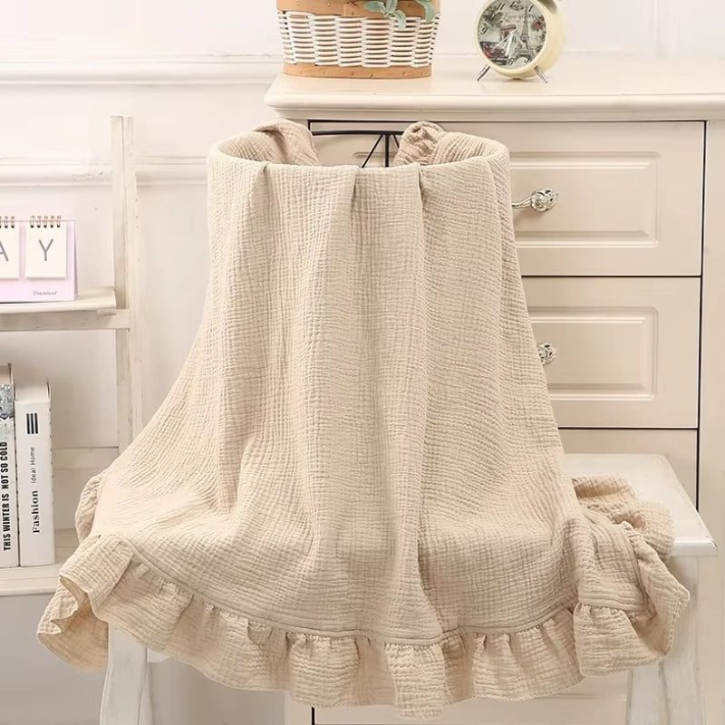 Cotton Ruffle Blanket