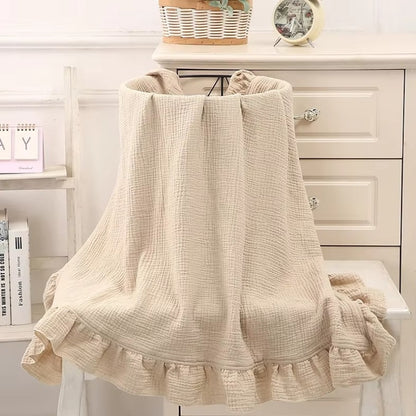 Cotton Ruffle Blanket