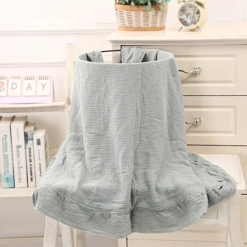 Cotton Ruffle Blanket