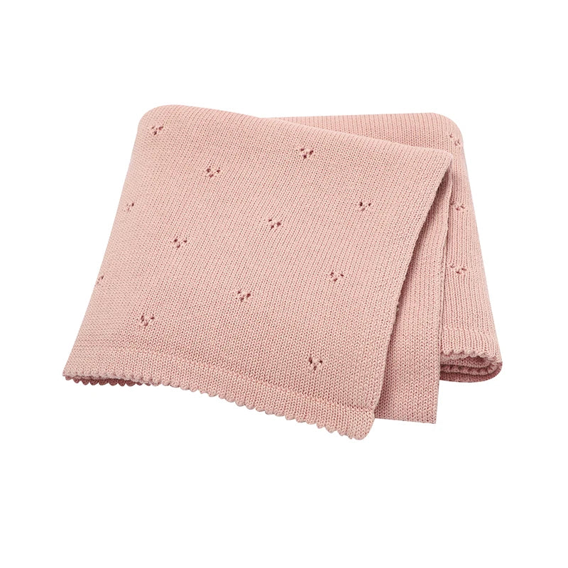 Super Soft Cotton Knit Baby Blanket