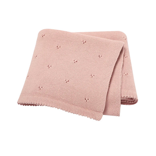 Super Soft Cotton Knit Baby Blanket