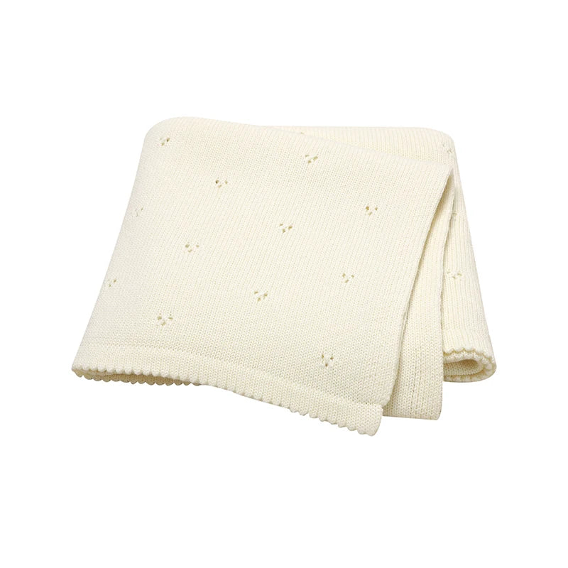 Super Soft Cotton Knit Baby Blanket