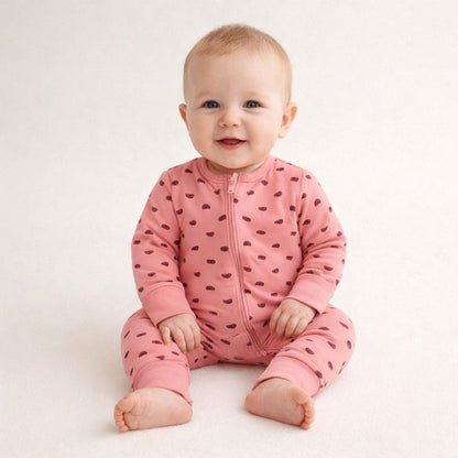 Baby Cotton Zip Romper